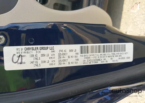 2014 Dodge Grand Caravan Sxt from USA, damaged, VIN 2C4RDGCG3ER308614